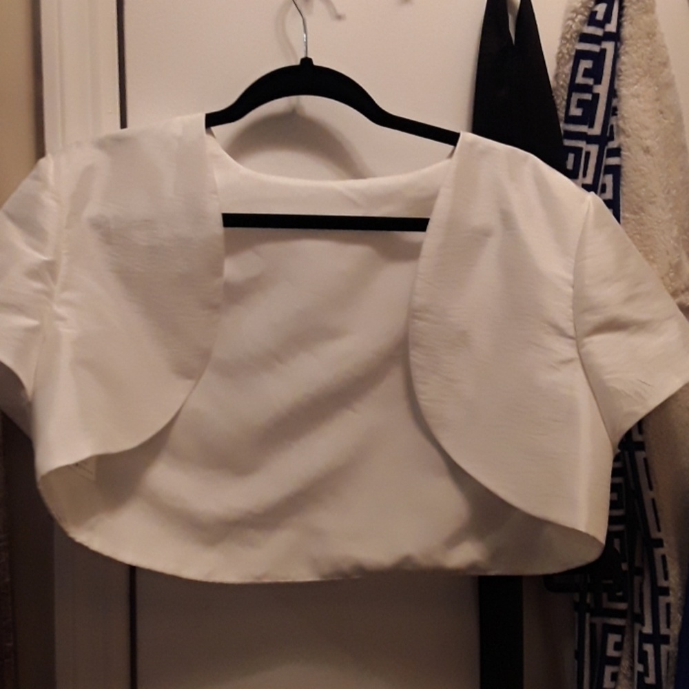 Ivory bolero shrug/bridal jacket
